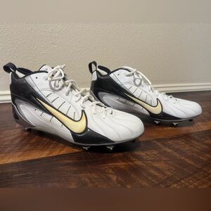 Nike White and Black football Cleats
